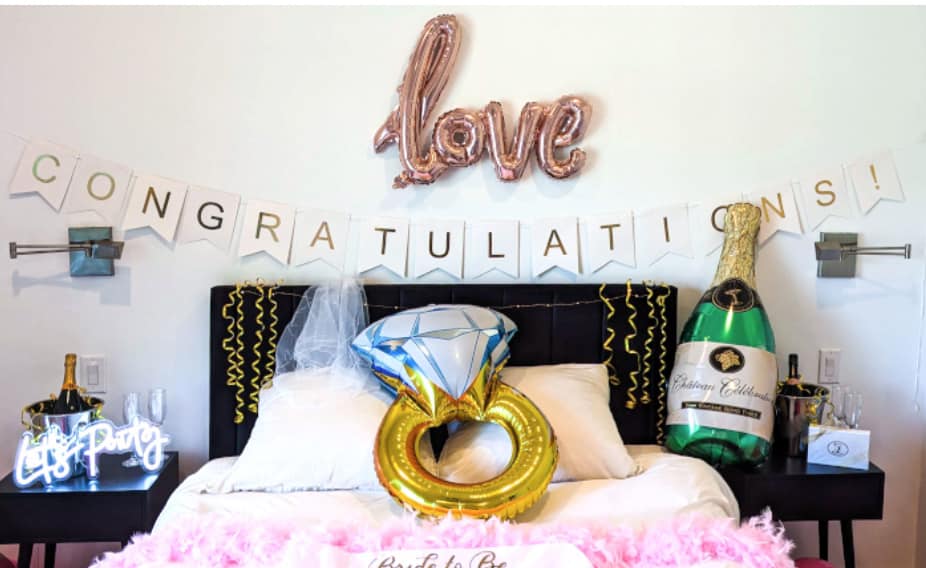 Bachelorette room setup — Geni Concierge