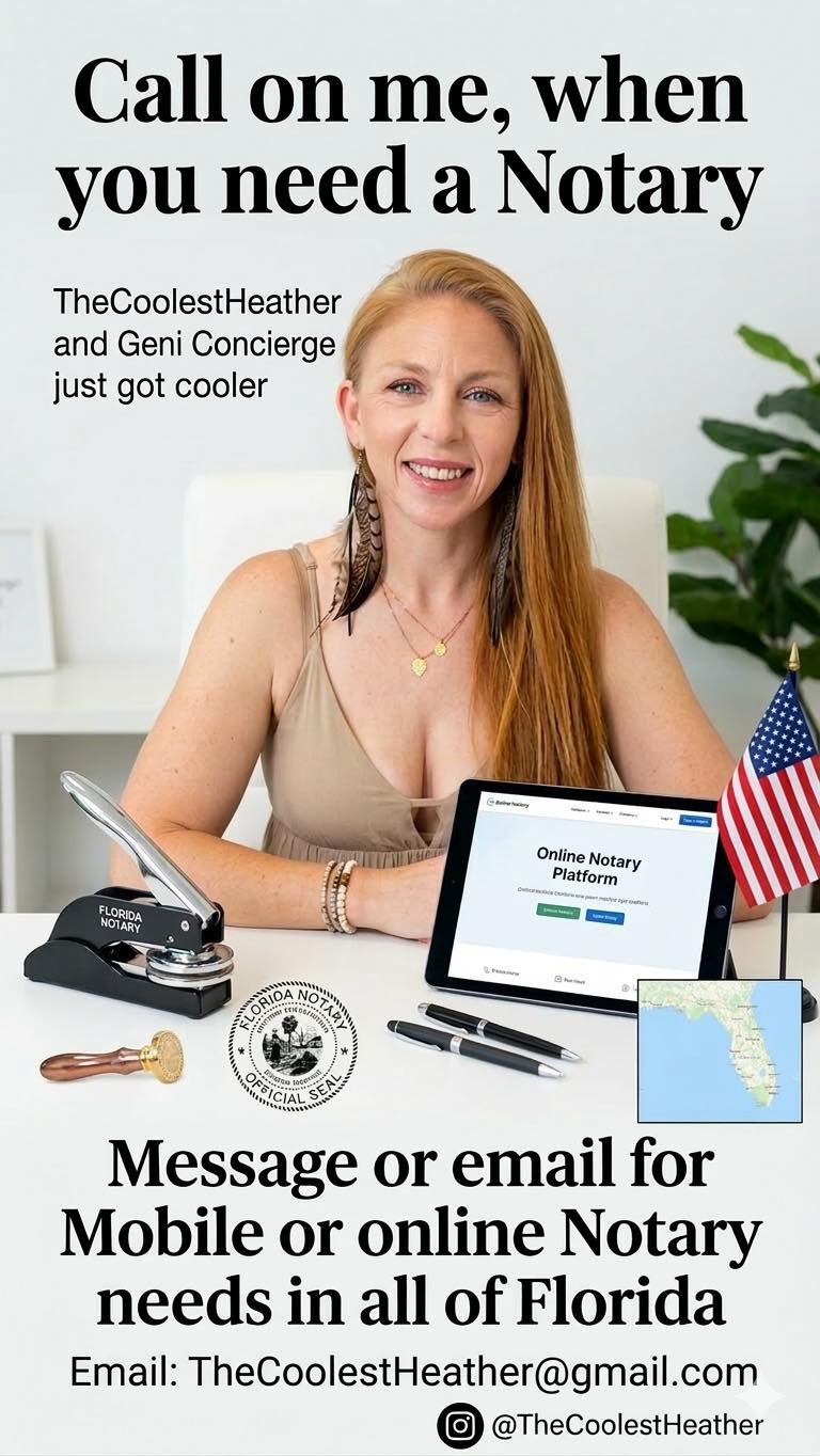 Heather — Certified Florida Notary, Geni Concierge PCB